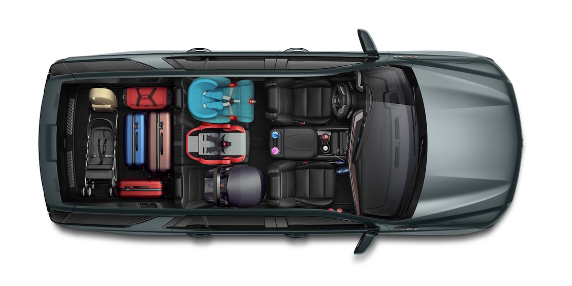 Aeriel view of 2026 Chevrolet Tahoe storage