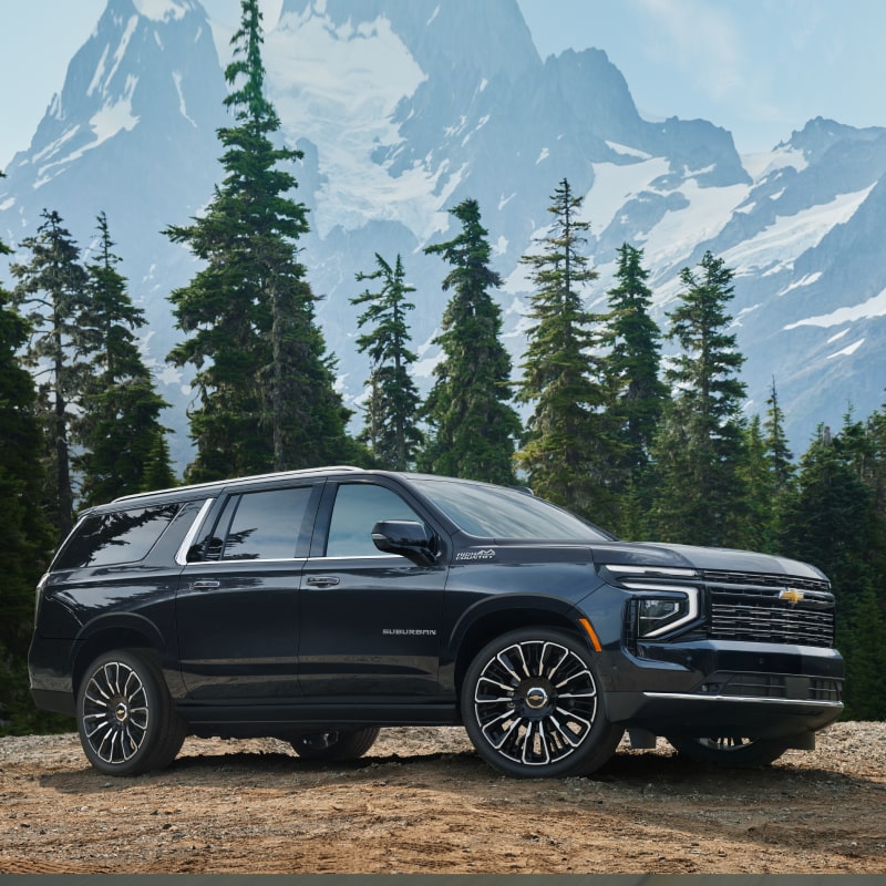 Suburban High Country shown in Dark Ash Metallic