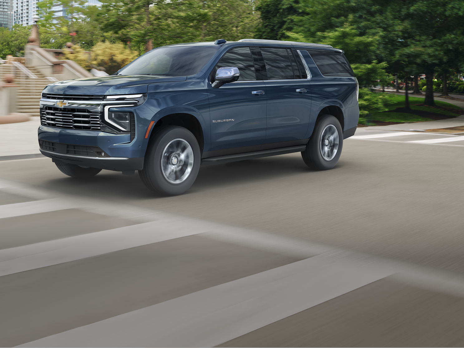 Suburban Premier shown in Lakeshore Blue