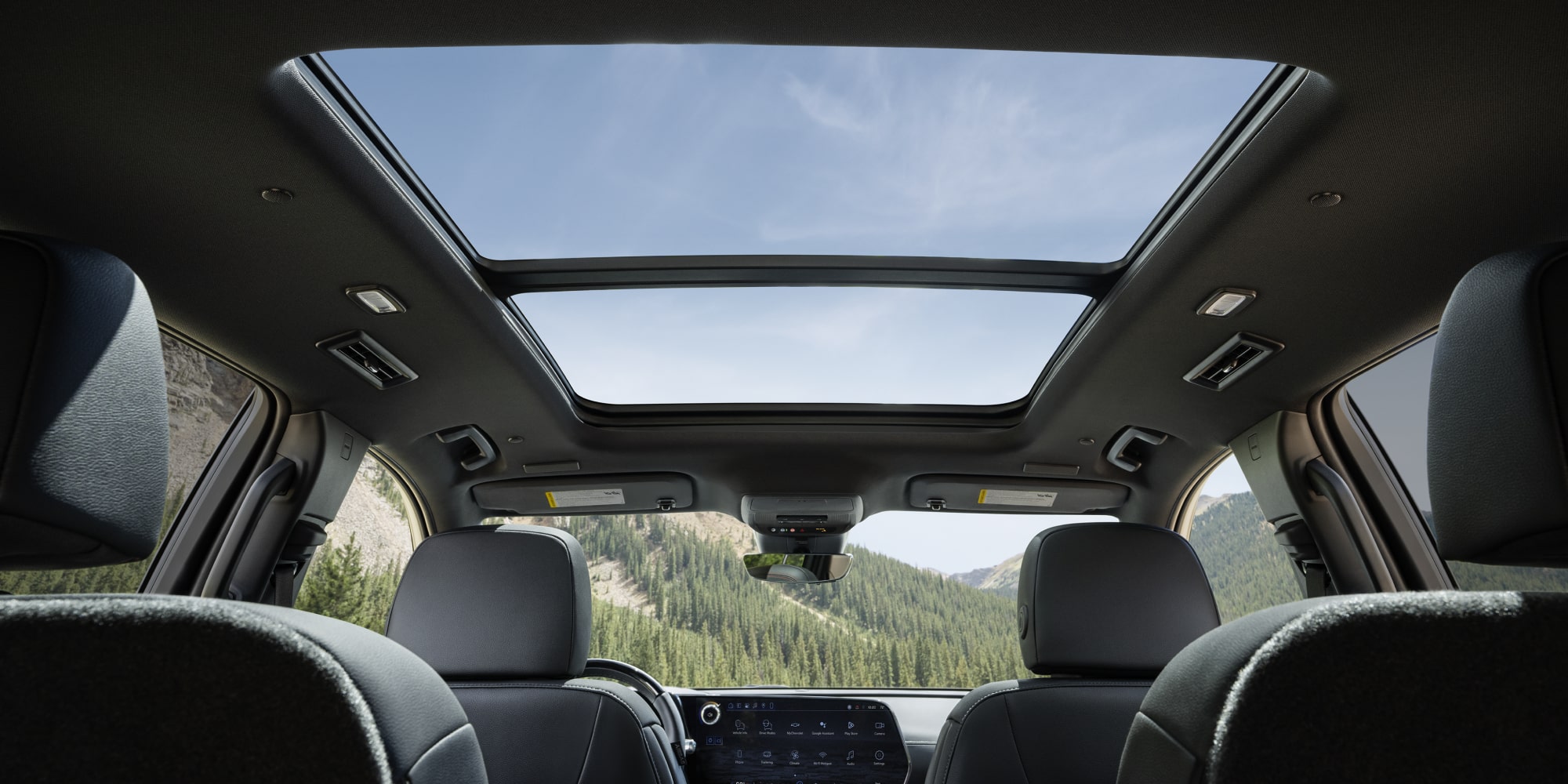 2027 Chevrolet Traverse interior with 17.7-inch infotainment screen