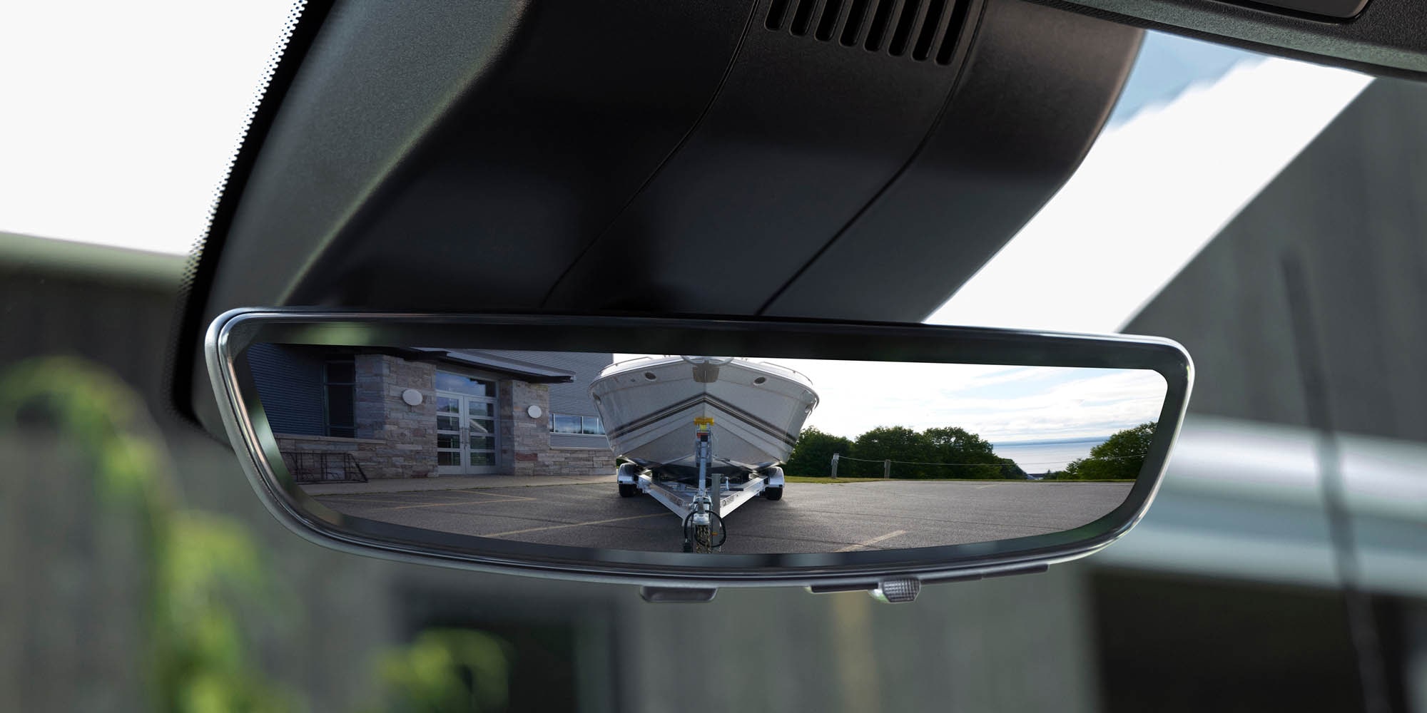 Available rear view camera mirror.