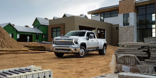 Silverado 3500 HD LTZ in Summit White with availble features.