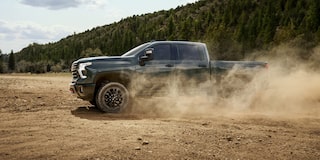 Silverado 2500 HD LTZ Trail Boss in Cypress Gray.
