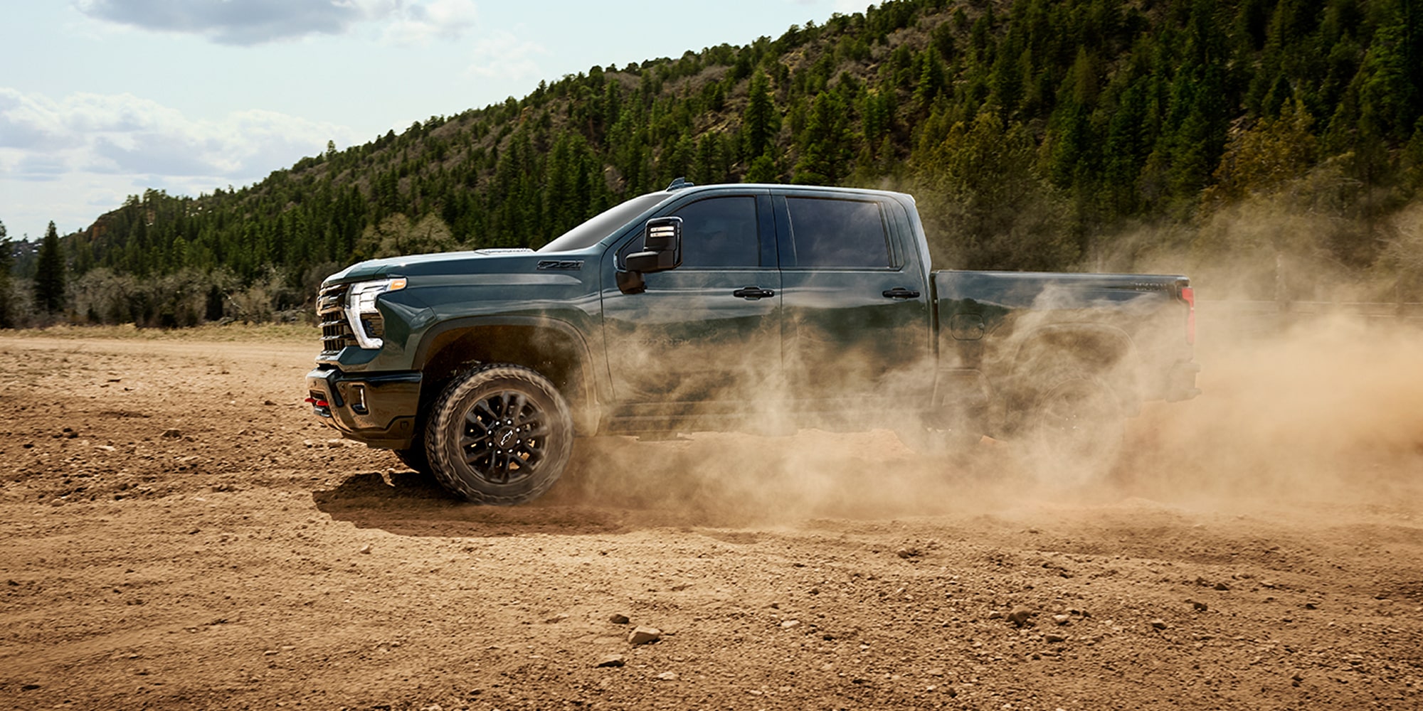 Silverado 2500 HD LTZ Trail Boss in Cypress Gray.
