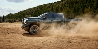 Silverado 2500 HD LTZ Trail Boss in Cypress Gray.