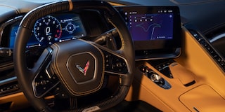 Front Interior View of a Chevy Corvette ZR1 with Sunlight Coming Through