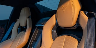 Sunlight Hitting the Front Seats of a Chevy Corvette ZR1