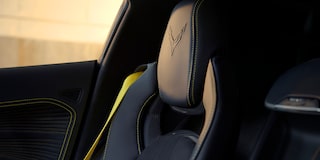Close-up of the Top of a Seat in a Chevy Corvette ZR1