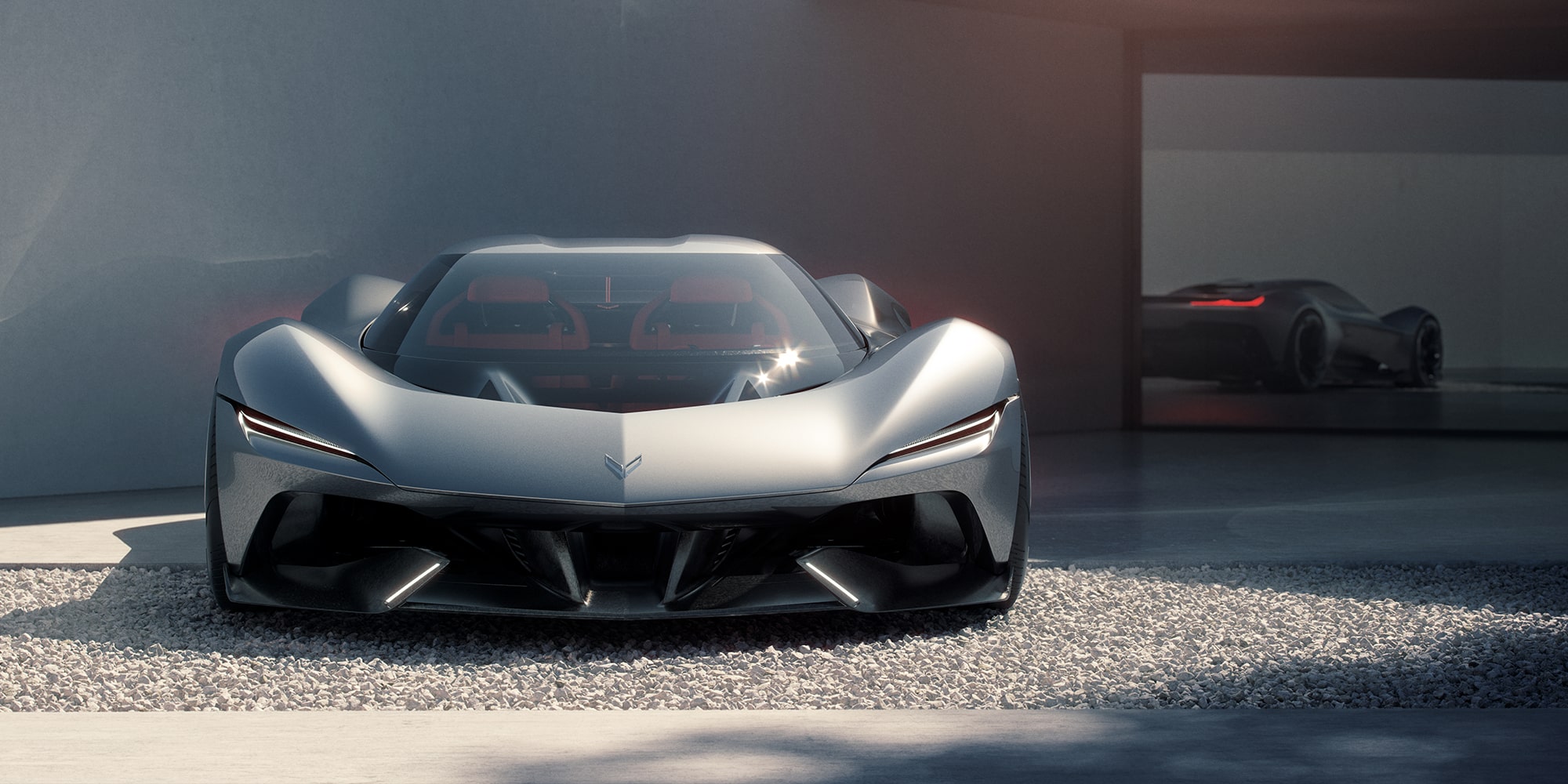 Full View of the 2026 Corvette CX Front Grille