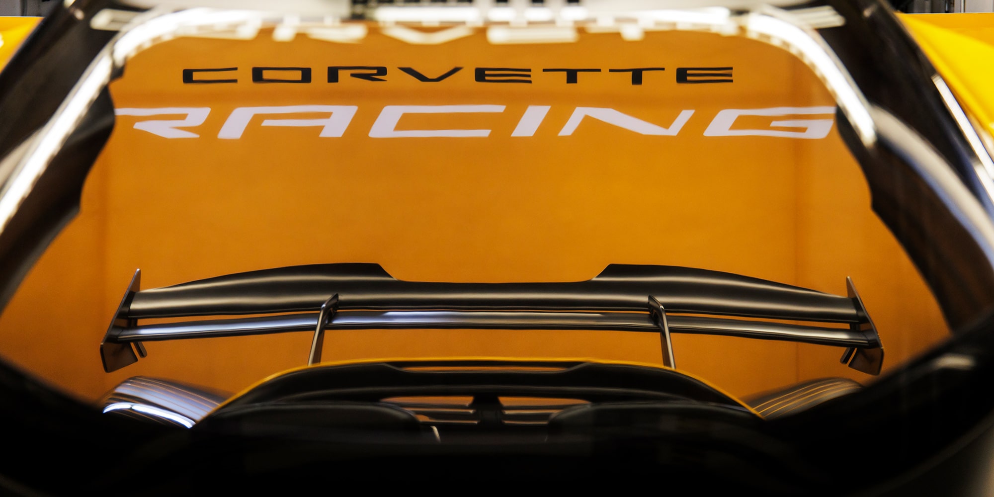 Rear view of a 2026 Corvette CX.R