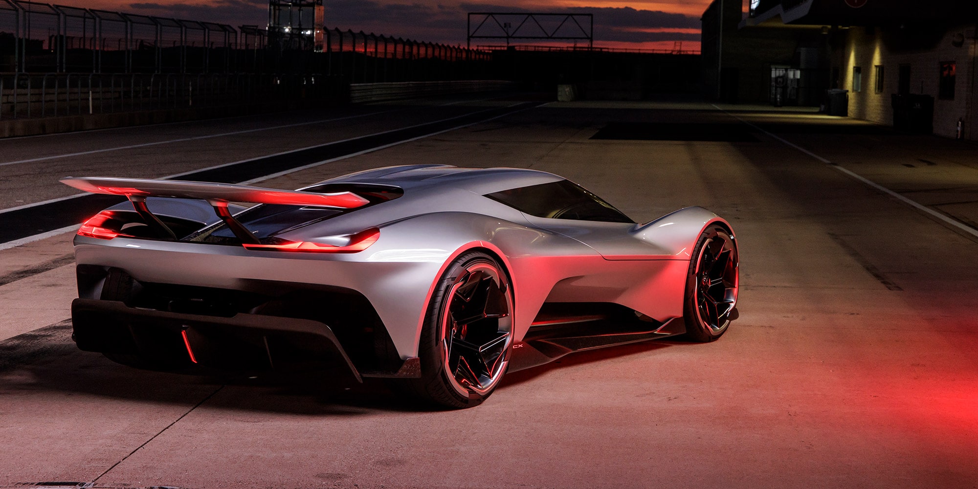 Rear passenger side view of the 2026 Corvette CX