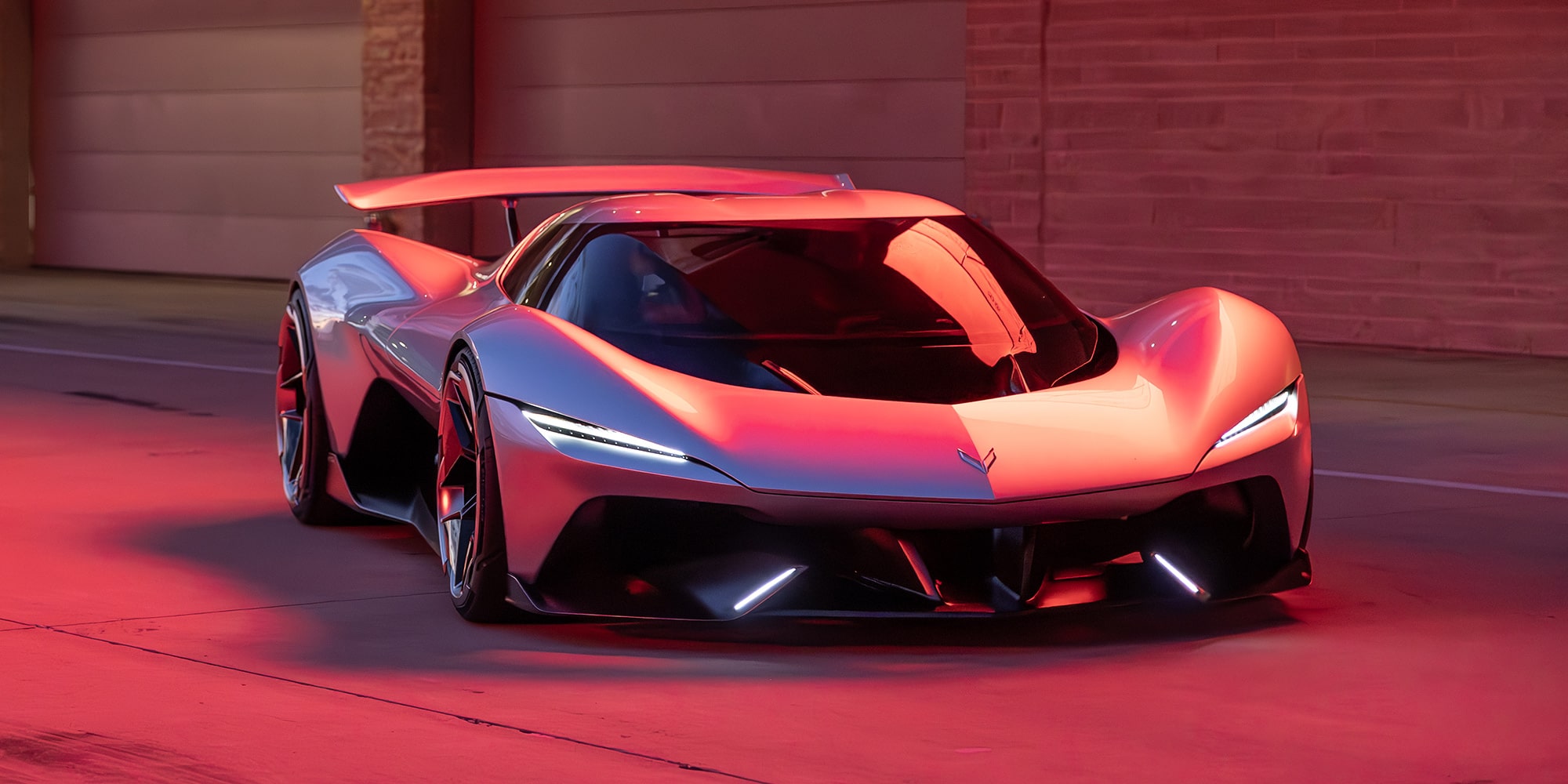 Front passenger side view of the 2026 Corvette CX