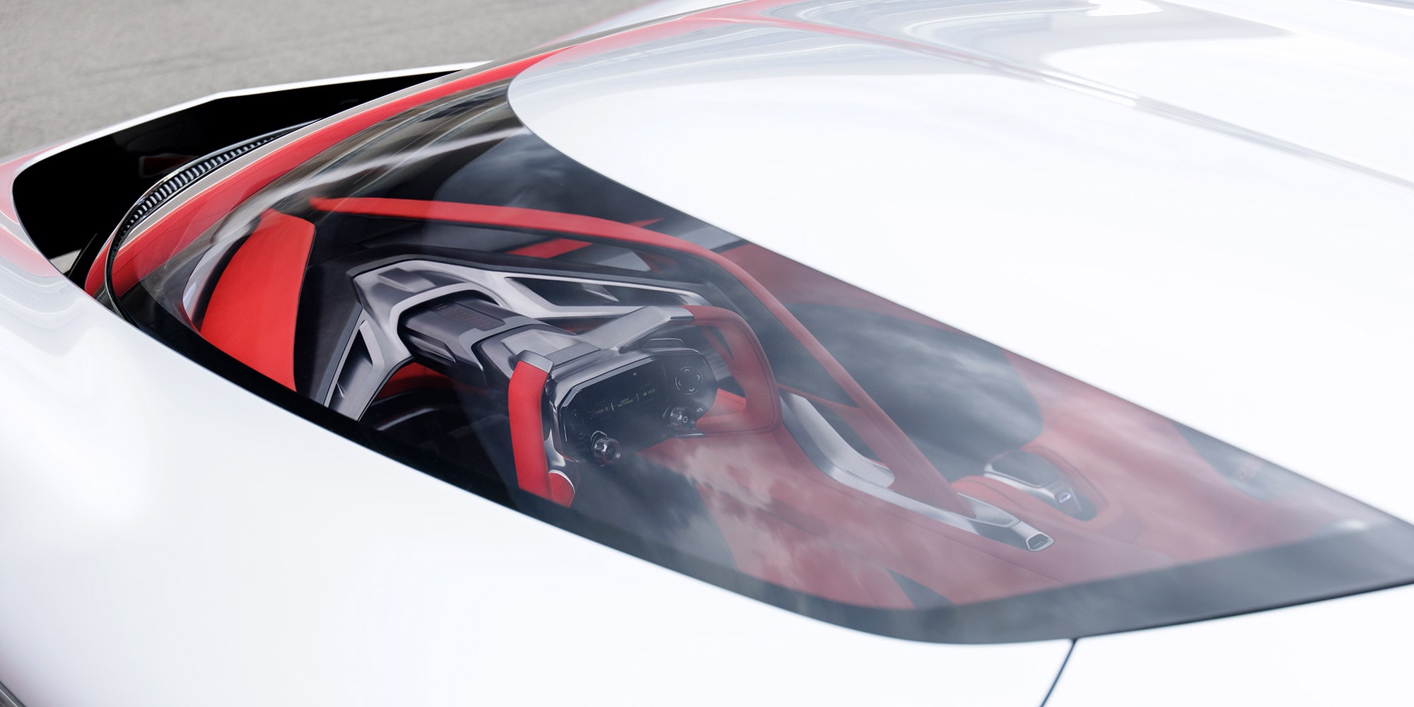 View of the interior of the 2026 Corvette CX