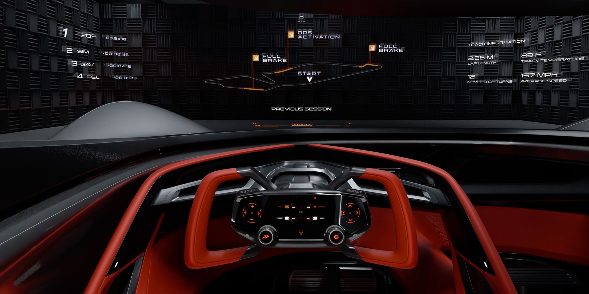 Video of the heads-up display on the 2026 Corvette CX