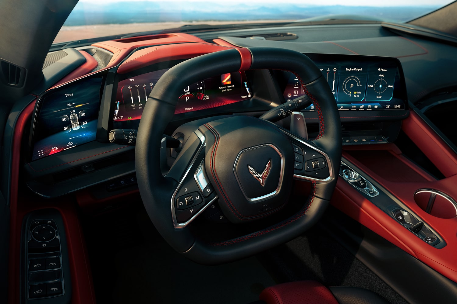 Steering Wheel Inside the 2026 Corvette