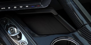 Close-Up View of Driver Control Buttons Inside the 2026 Corvette