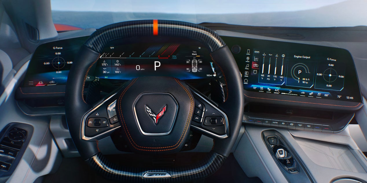 Steering Wheel Inside the 2026 Corvette