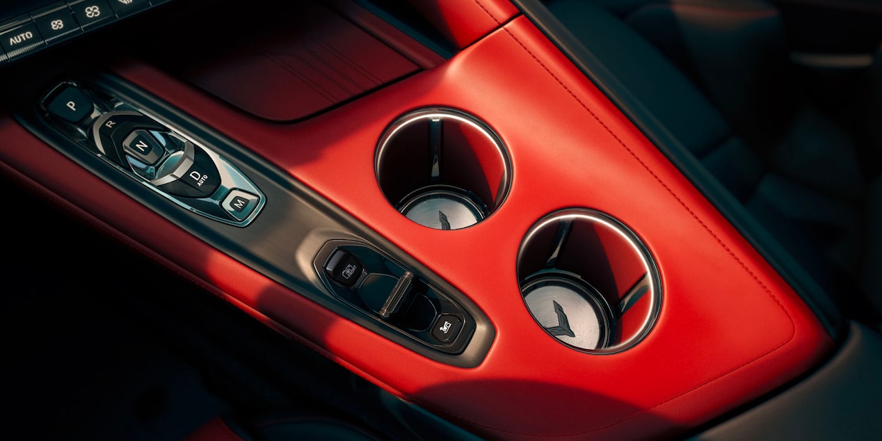 Driving Mode Buttons on Center Console Inside the 2026 Corvette
