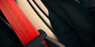 Red Seat Belt Detail Inside the 2026 Corvette