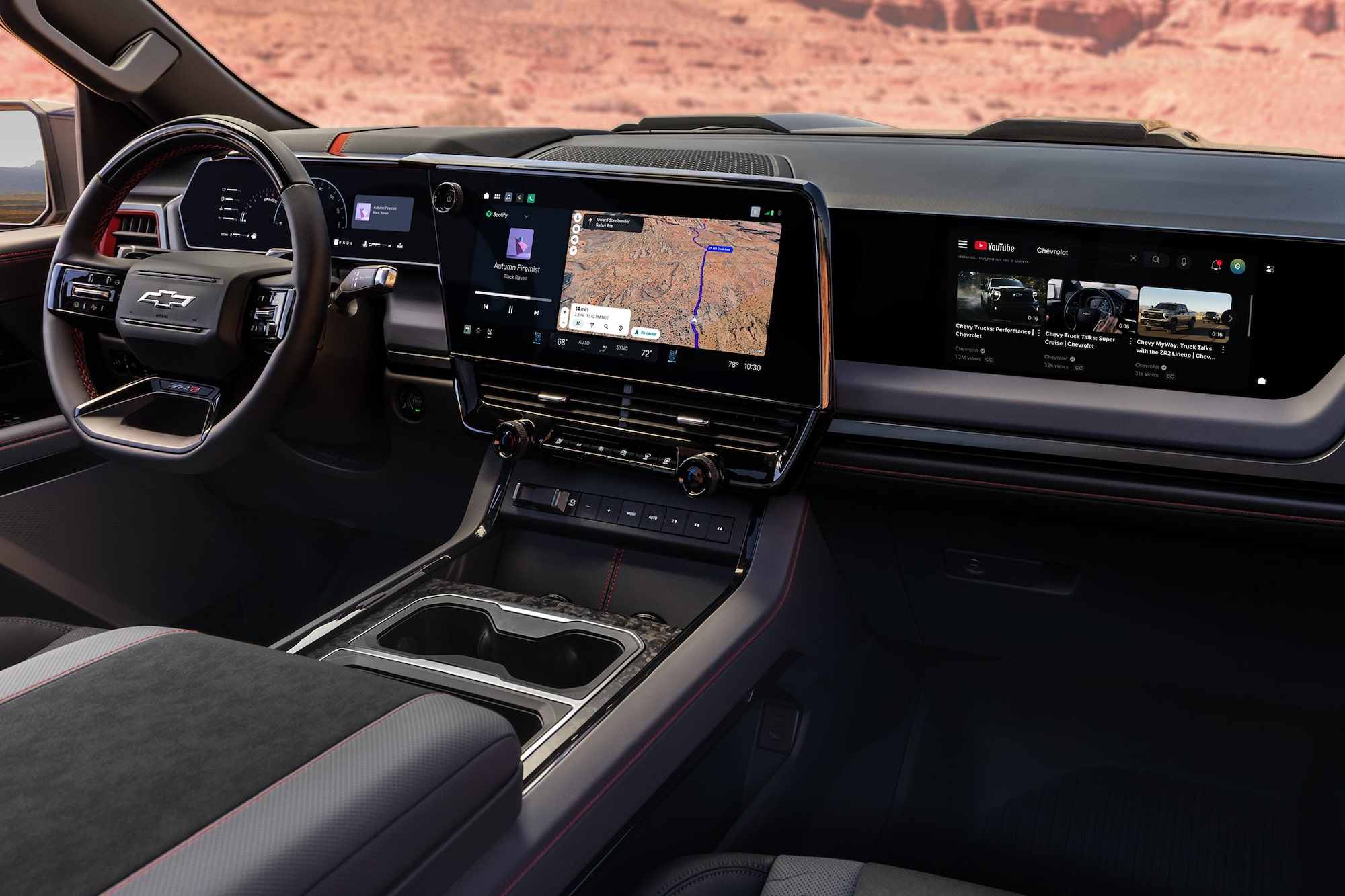 2027 Chevrolet Silverado 1500 dashboard and front-row interior