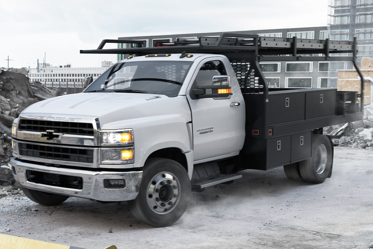 2024 Chevrolet Commercial Silverado Cutaway in Parking Lot