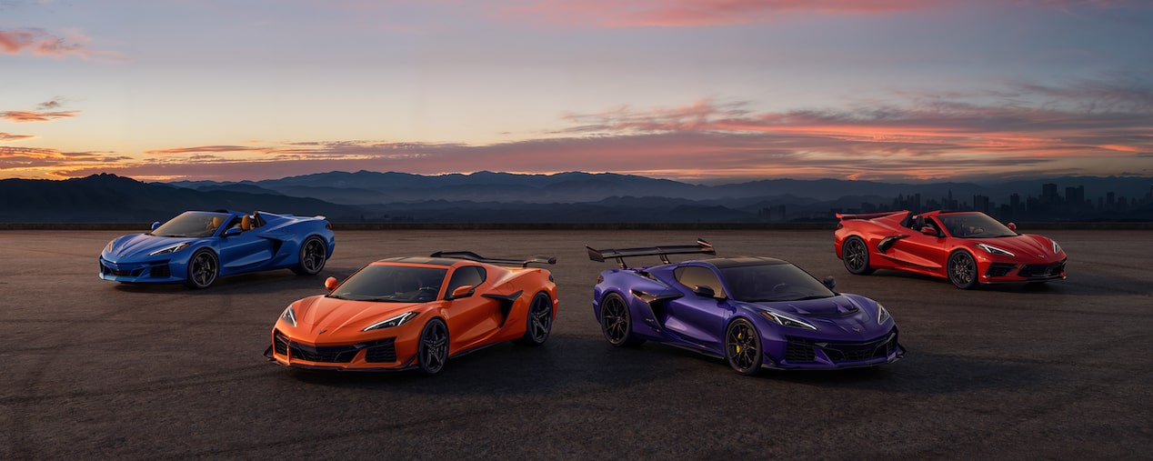 Corvette Family of Vehicles Lineup