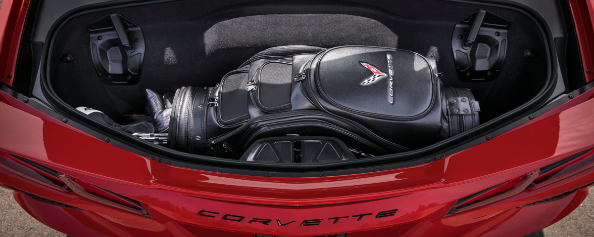 Golf Bag in Trunk of Corvette Stingray