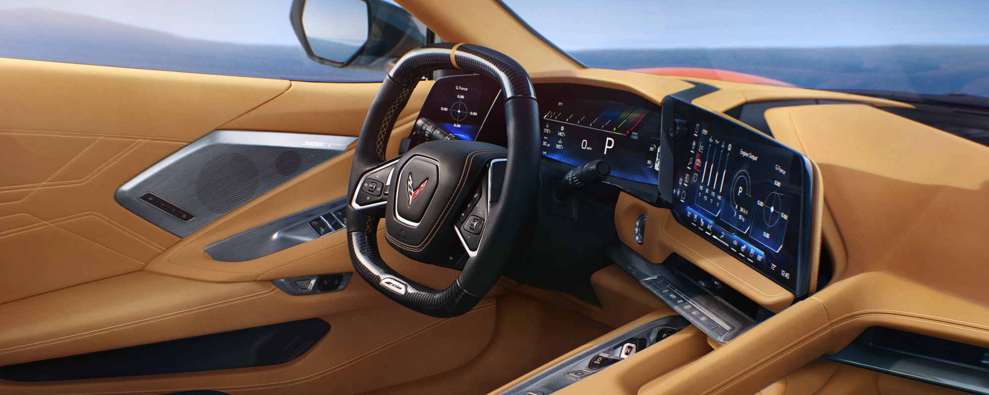 The Interior of a Corvette Z06
