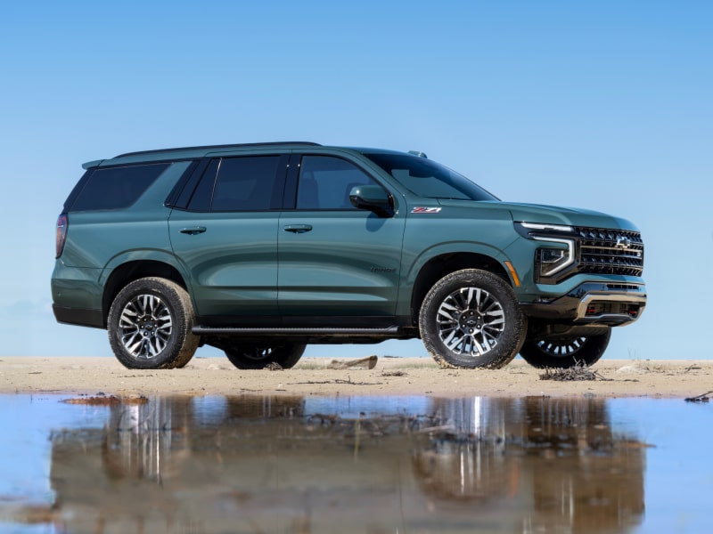 Black 2026 Chevrolet Tahoe on road
