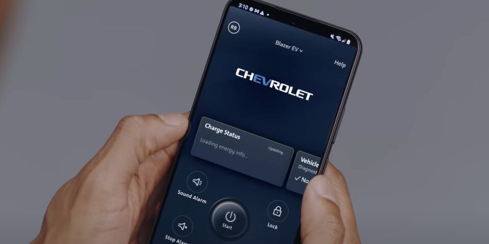 Chevy App On Smartphone