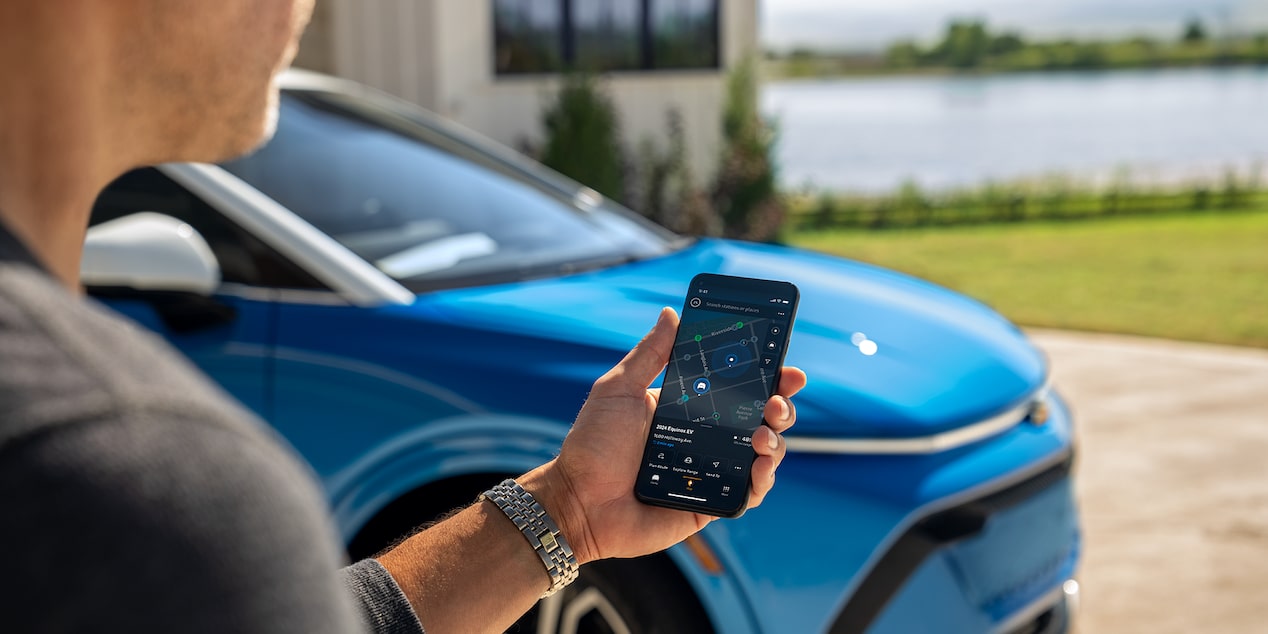 Man using Mobile App