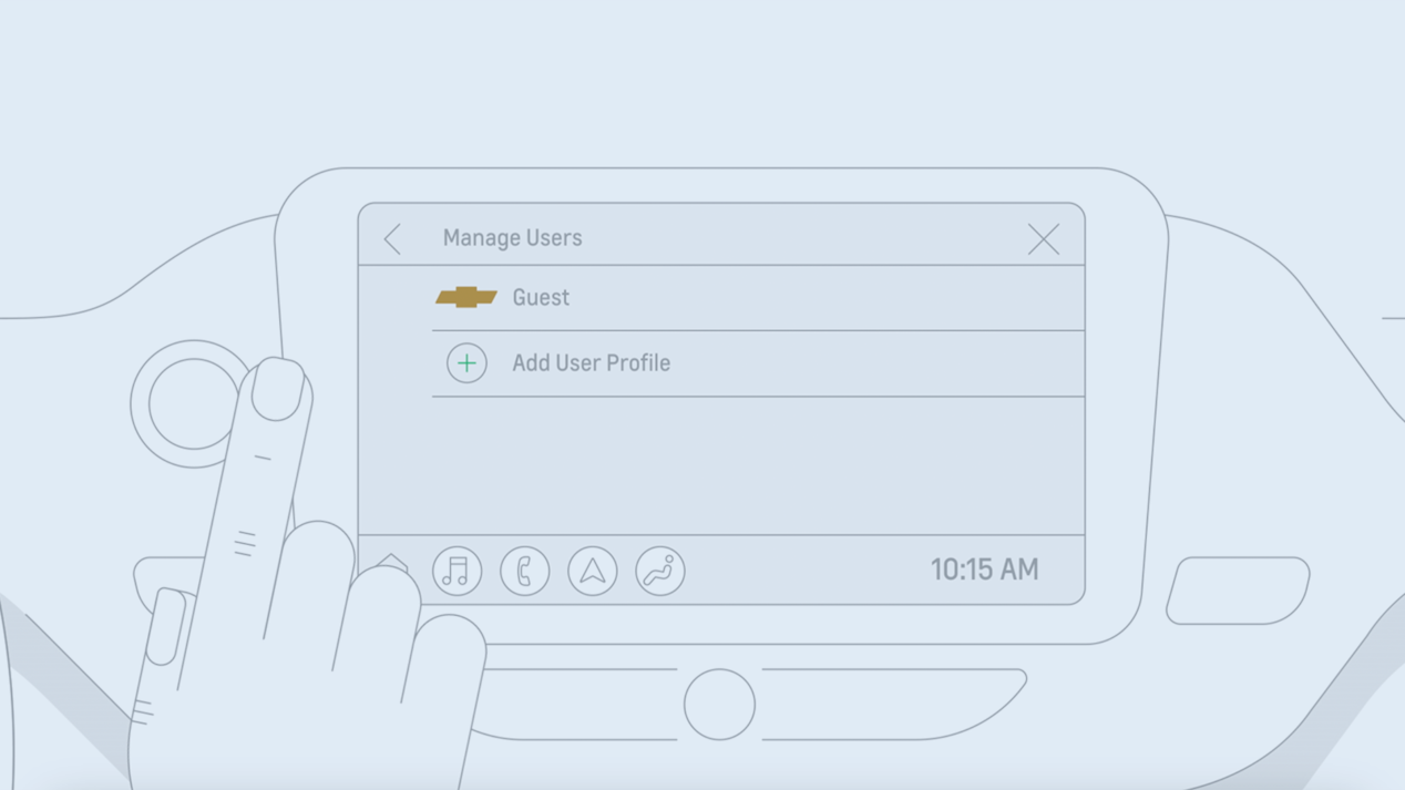 Equinox EV Google Sign In on Infotainment Screen