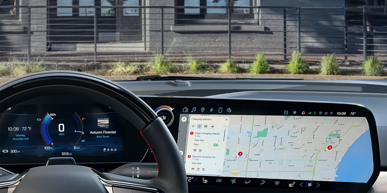 Google Maps Navigation System Inside the 2024 Chevy Equinox EV