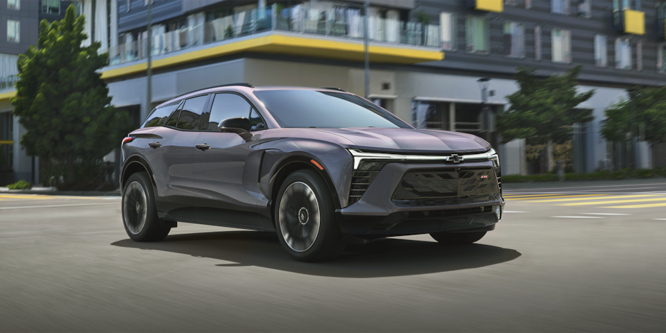 Chevy Blazer EV Driving in a City