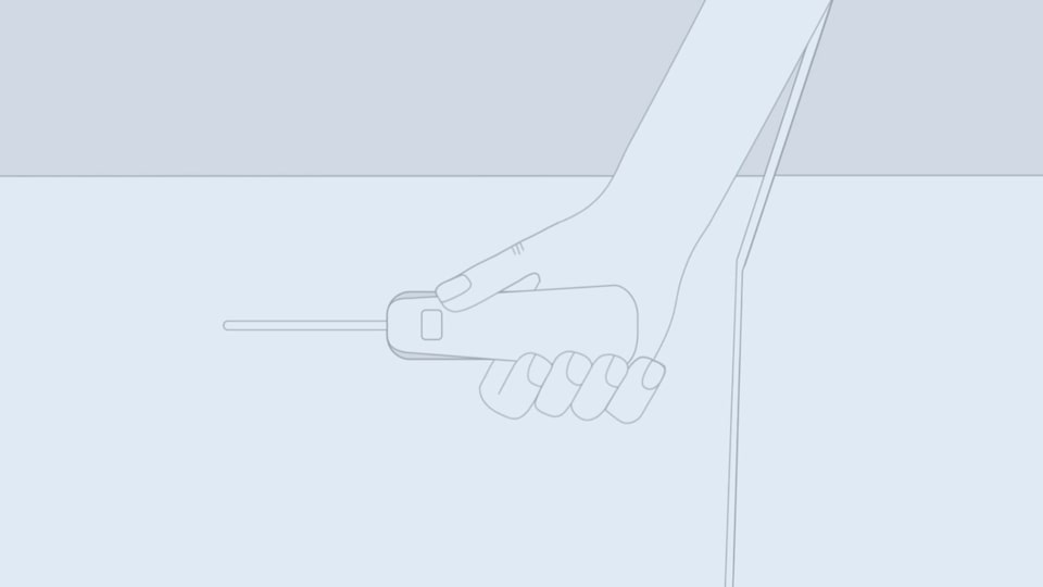 Hand Using Keyless Access Feature