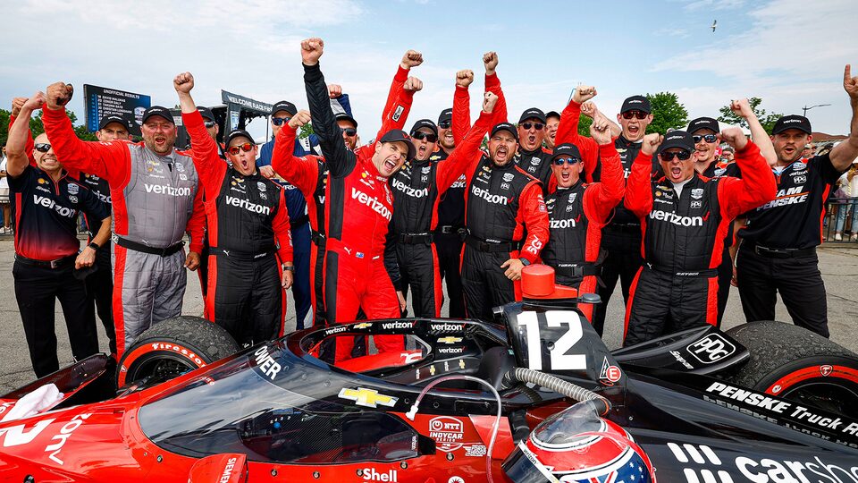 100.ª victoria del equipo de Chevy de IndyCar en el Detroit Grand Prix