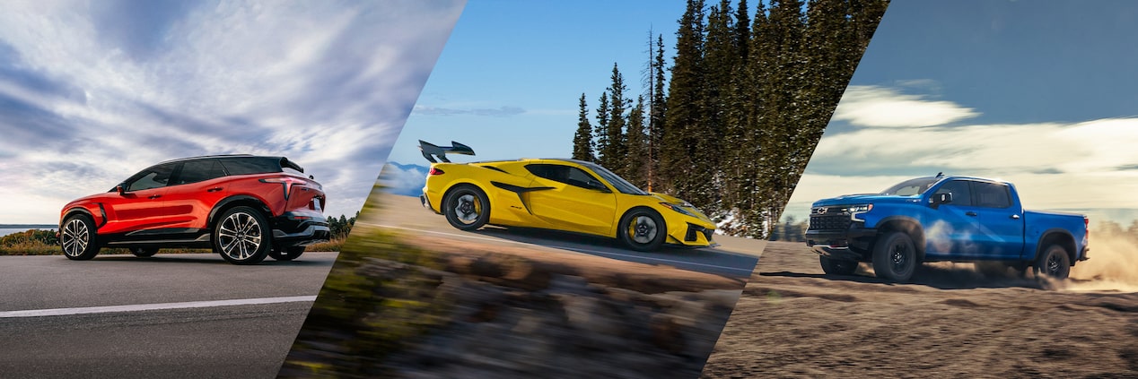 Collage of Three Chevy Performance Vehicles