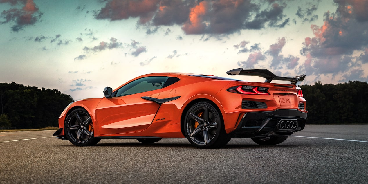 Chevy Corvette Z06 Parked on a Race Track