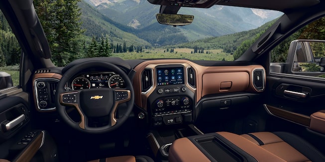 2021 Chevy Silverado HD Truck: driver interior dashboard