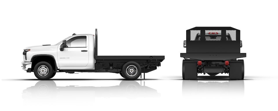 Chevrolet Silverado 3500 HD chasis con cabina exterior 2023 con estructura plana