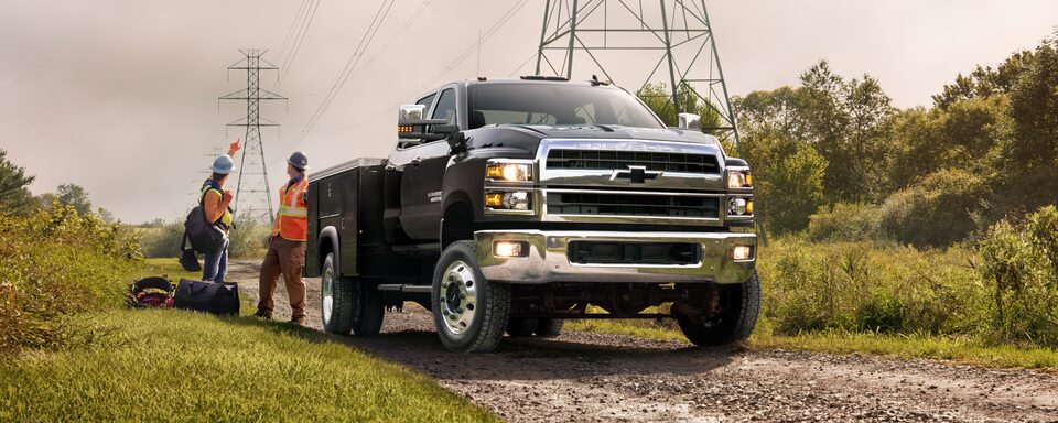 Diseño de chasis con cabina Silverado: Ángulo lateral delantero