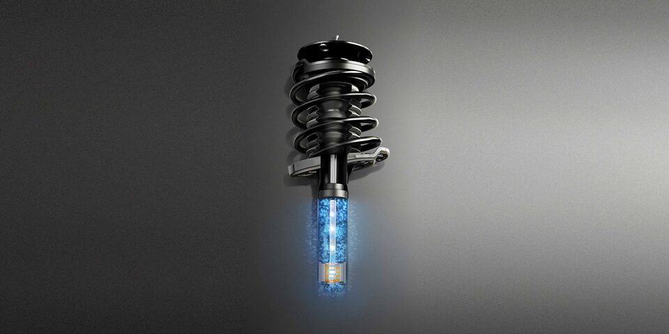 The Camaro's loaded struts