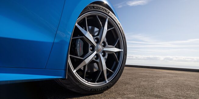 2023 Chevrolet Corvette Mid-Engine Sports Car Wheel Shot