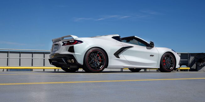 2023 Chevrolet Corvette Mid-Engine Sports Car Rear Badging