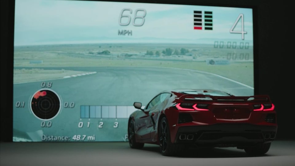 2023 Chevrolet Corvette Mid-Engine Sports Car Simulator video
