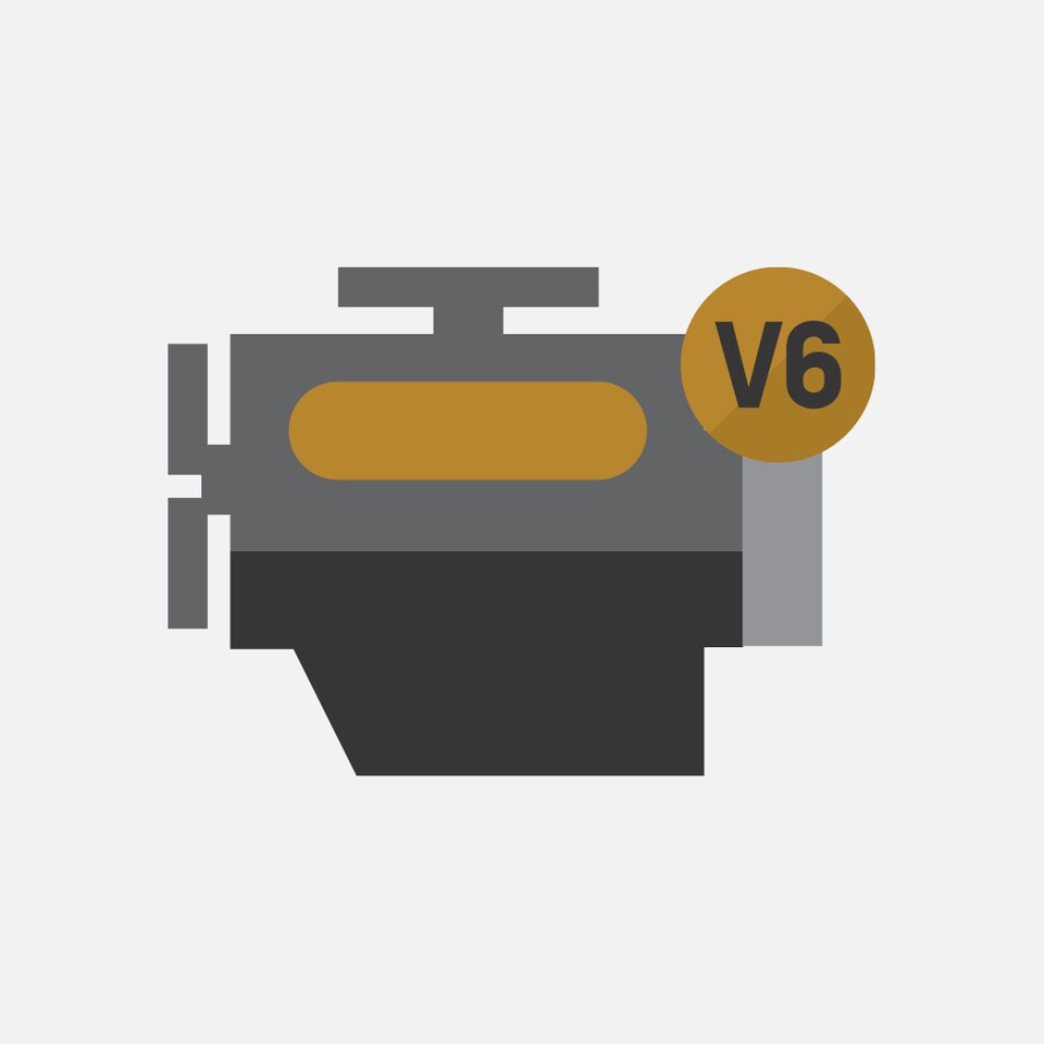 V6 Engine Icon