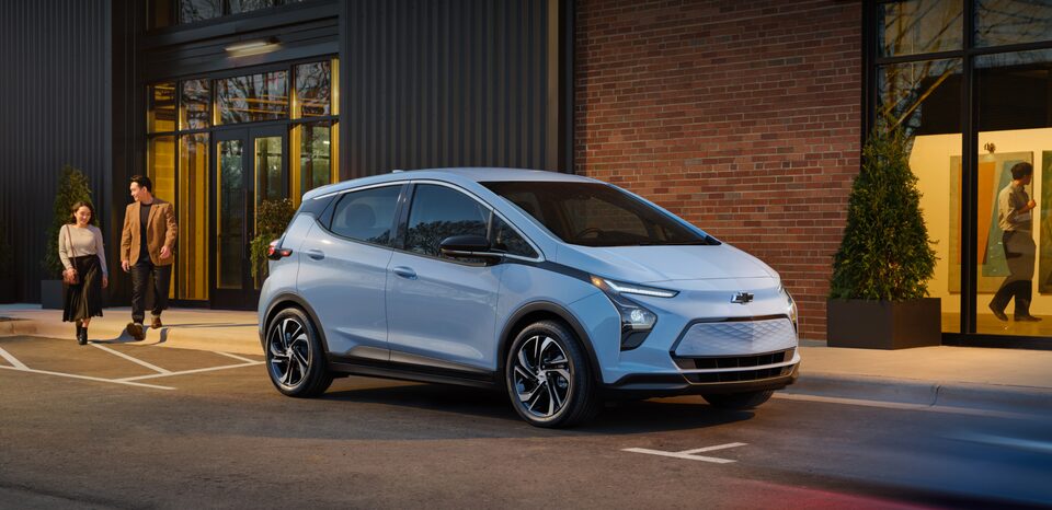 2023 Bolt EV Parked Proudly on City Street