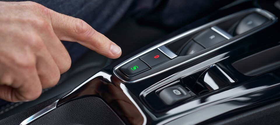 Finger Hovering Over 2023 Bolt EV One Pedal Driving Button