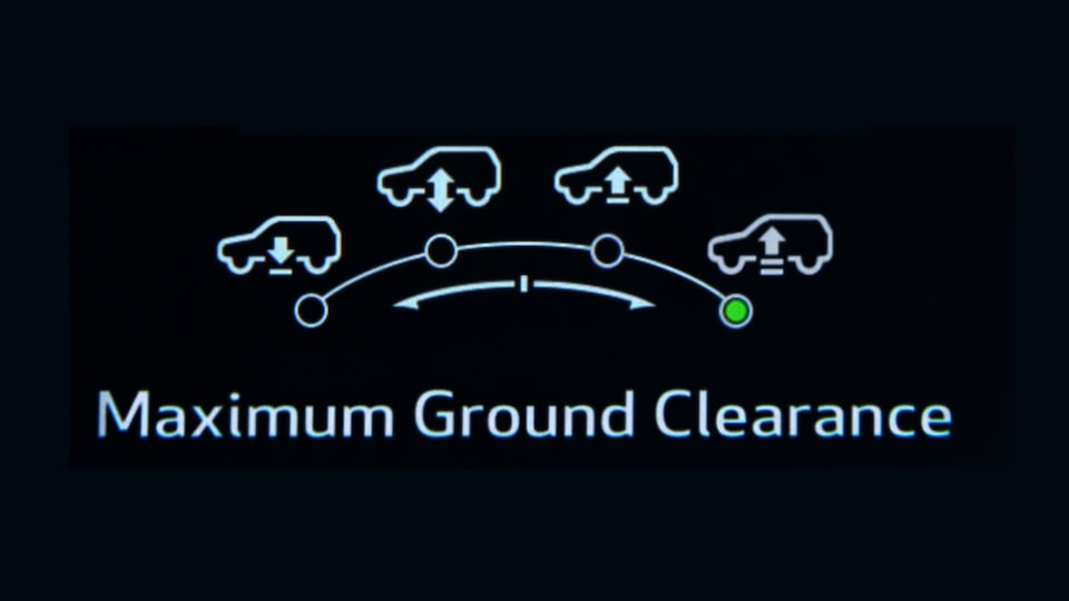 Available Four-Corner Air Ride Adaptive Suspension Capability of the 2023 Suburban