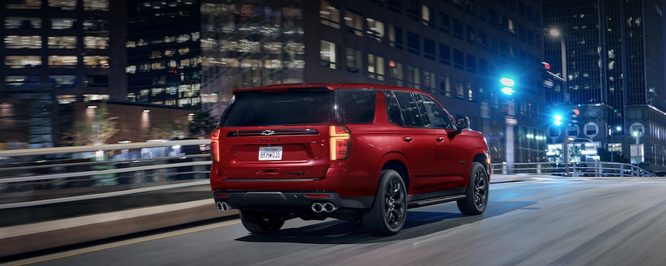 2023 Tahoe RST Performance Edition driving in the city